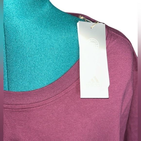 NWT Addidas Multi-Sport Women's Purple Long Sleeve Top, P:26, L:23 - Picture 3 of 8